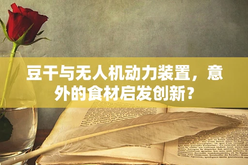 豆干与无人机动力装置，意外的食材启发创新？