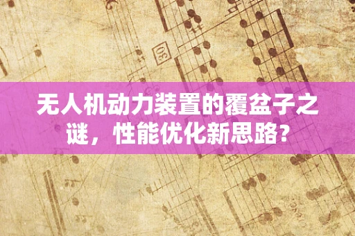 无人机动力装置的覆盆子之谜，性能优化新思路？