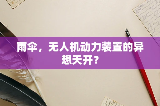 雨伞，无人机动力装置的异想天开？