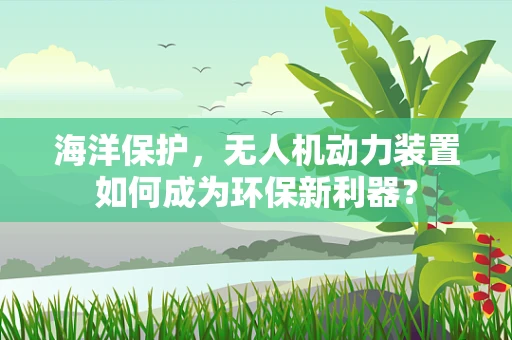 海洋保护，无人机动力装置如何成为环保新利器？