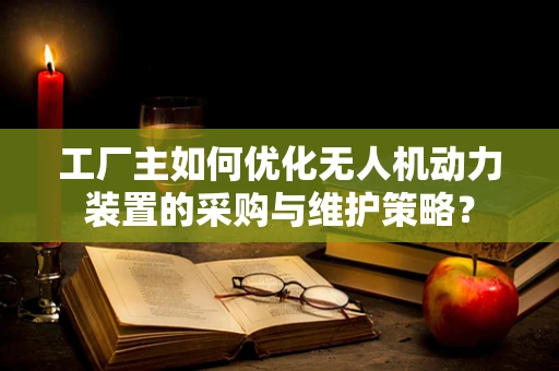 工厂主如何优化无人机动力装置的采购与维护策略？