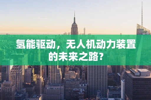 氢能驱动，无人机动力装置的未来之路？