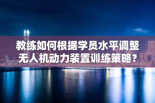 教练如何根据学员水平调整无人机动力装置训练策略？