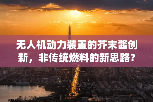 无人机动力装置的芥末酱创新，非传统燃料的新思路？