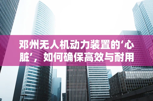 邓州无人机动力装置的‘心脏’，如何确保高效与耐用？
