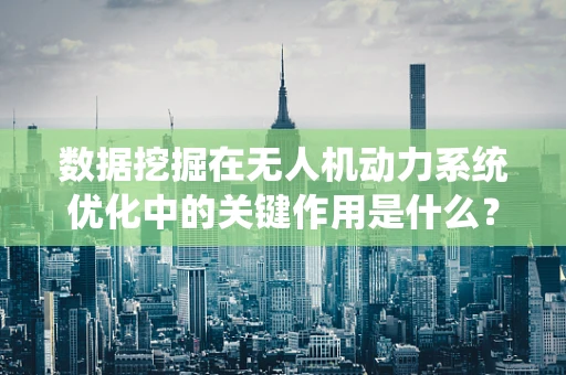 数据挖掘在无人机动力系统优化中的关键作用是什么？