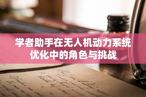 学者助手在无人机动力系统优化中的角色与挑战
