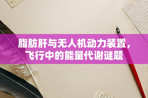 脂肪肝与无人机动力装置，飞行中的能量代谢谜题