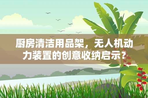 厨房清洁用品架，无人机动力装置的创意收纳启示？