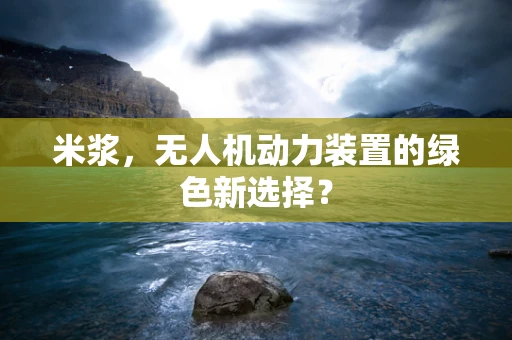 米浆，无人机动力装置的绿色新选择？