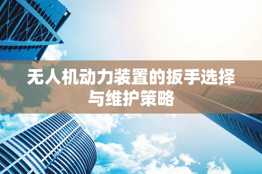 无人机动力装置的扳手选择与维护策略