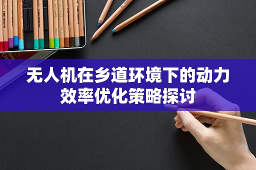 无人机在乡道环境下的动力效率优化策略探讨