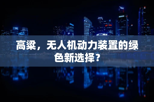 高粱，无人机动力装置的绿色新选择？