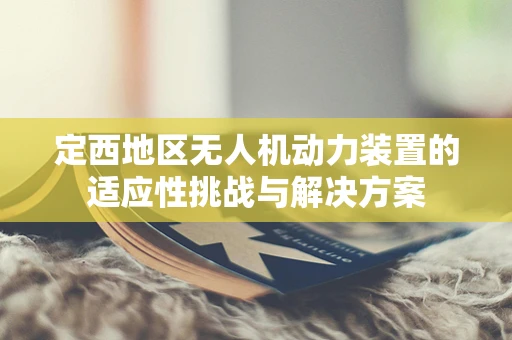 定西地区无人机动力装置的适应性挑战与解决方案