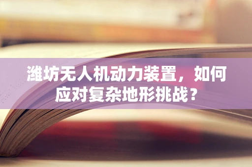 潍坊无人机动力装置，如何应对复杂地形挑战？