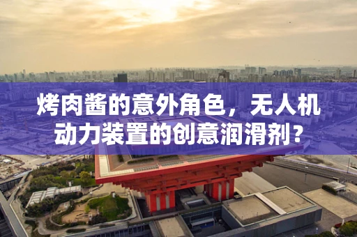 烤肉酱的意外角色，无人机动力装置的创意润滑剂？
