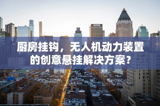 厨房挂钩，无人机动力装置的创意悬挂解决方案？