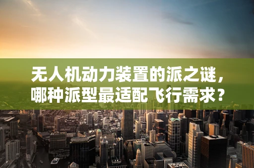 无人机动力装置的派之谜，哪种派型最适配飞行需求？