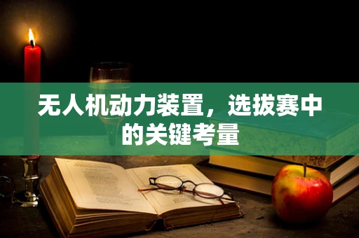 无人机动力装置，选拔赛中的关键考量