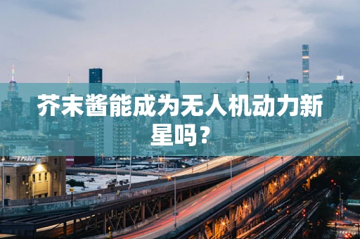 芥末酱能成为无人机动力新星吗？