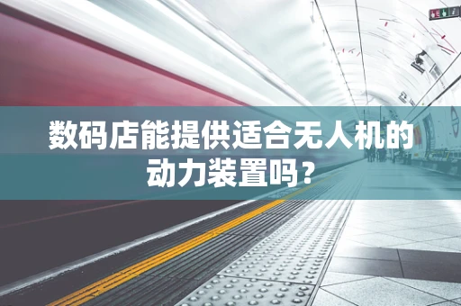 数码店能提供适合无人机的动力装置吗？