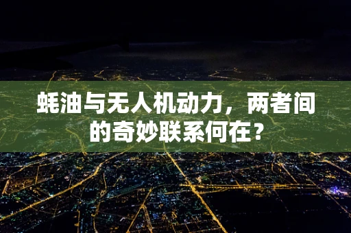 蚝油与无人机动力，两者间的奇妙联系何在？