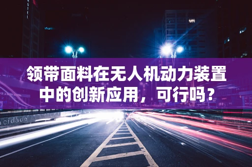 领带面料在无人机动力装置中的创新应用，可行吗？