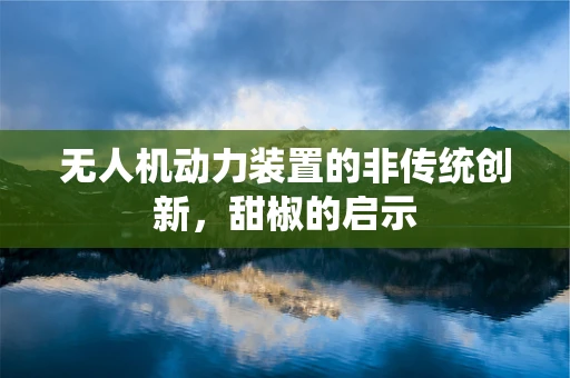 无人机动力装置的非传统创新，甜椒的启示