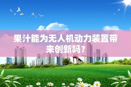 果汁能为无人机动力装置带来创新吗？