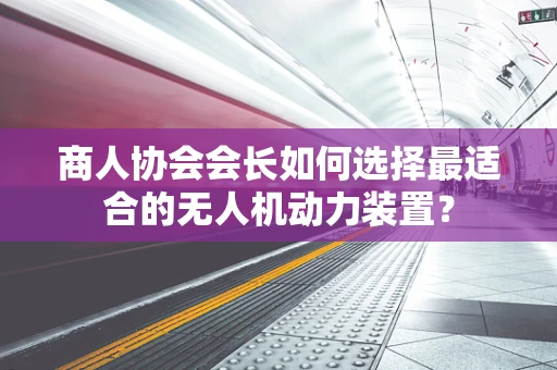 商人协会会长如何选择最适合的无人机动力装置？