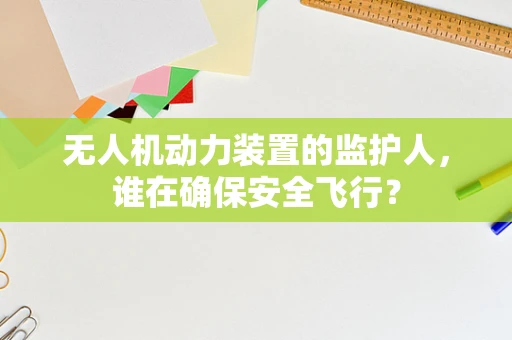 无人机动力装置的监护人，谁在确保安全飞行？