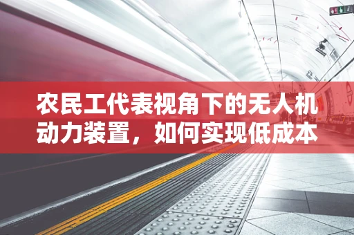 农民工代表视角下的无人机动力装置，如何实现低成本高效能？