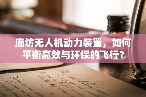 廊坊无人机动力装置，如何平衡高效与环保的飞行？