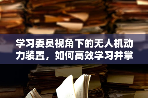学习委员视角下的无人机动力装置，如何高效学习并掌握其核心技术？