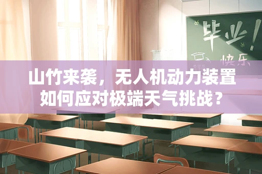 山竹来袭，无人机动力装置如何应对极端天气挑战？