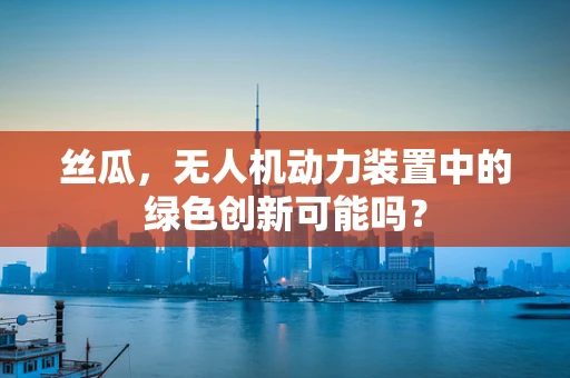 丝瓜，无人机动力装置中的绿色创新可能吗？