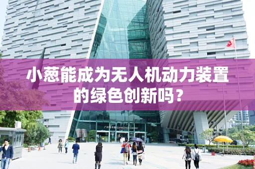 小葱能成为无人机动力装置的绿色创新吗？