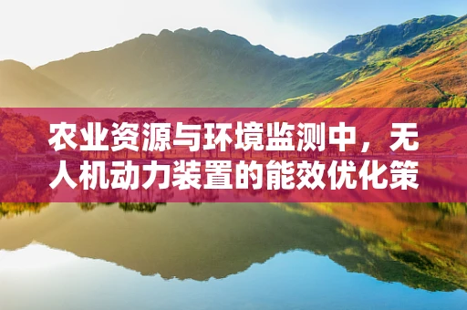 农业资源与环境监测中，无人机动力装置的能效优化策略是什么？