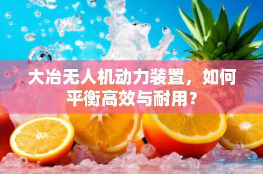 大冶无人机动力装置，如何平衡高效与耐用？
