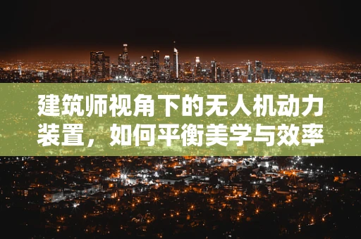 建筑师视角下的无人机动力装置，如何平衡美学与效率？