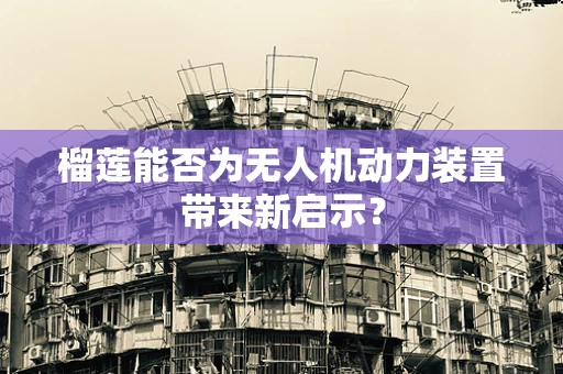 榴莲能否为无人机动力装置带来新启示？