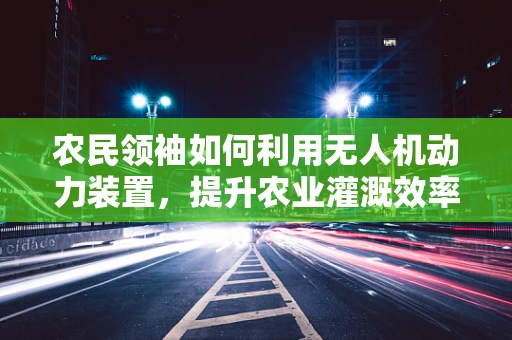 农民领袖如何利用无人机动力装置，提升农业灌溉效率？
