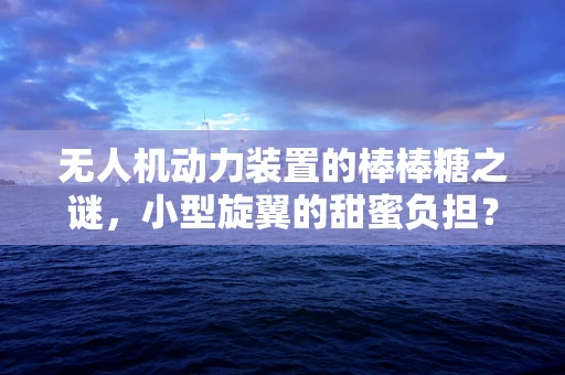无人机动力装置的棒棒糖之谜，小型旋翼的甜蜜负担？
