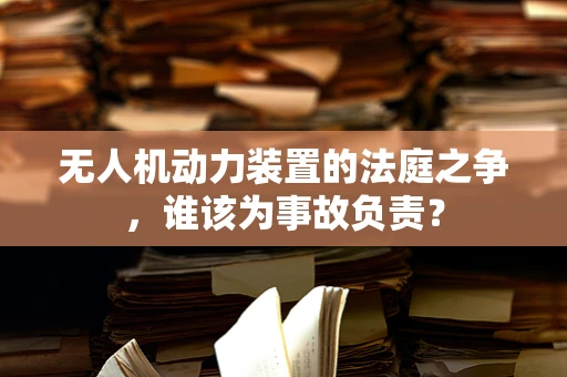 无人机动力装置的法庭之争，谁该为事故负责？