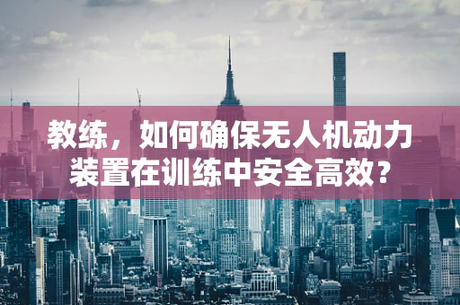 教练，如何确保无人机动力装置在训练中安全高效？