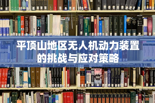 平顶山地区无人机动力装置的挑战与应对策略