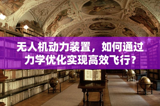 无人机动力装置，如何通过力学优化实现高效飞行？