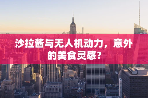 沙拉酱与无人机动力，意外的美食灵感？