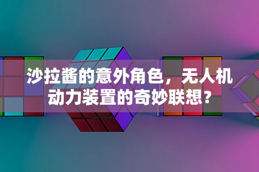 沙拉酱的意外角色，无人机动力装置的奇妙联想？
