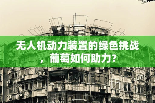 无人机动力装置的绿色挑战，葡萄如何助力？